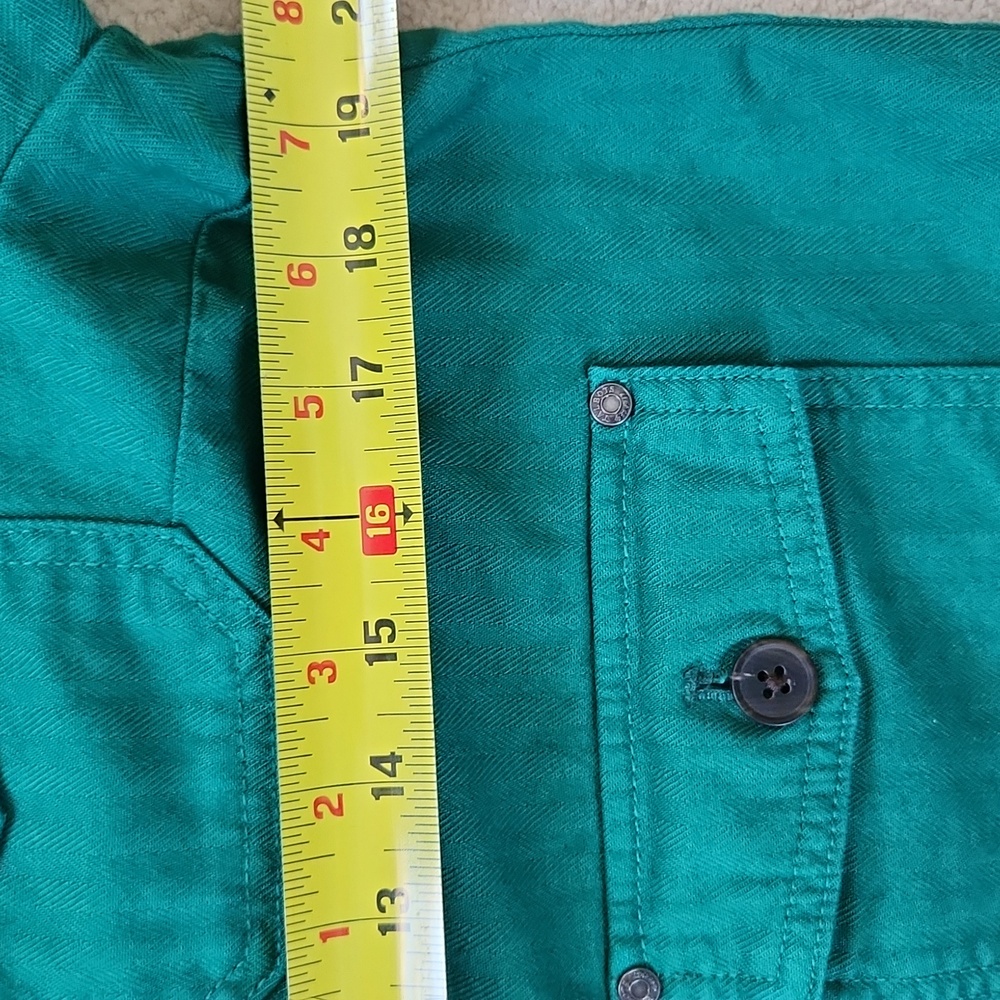Talbot's Button Front Green Jacket - LP (NWT) - Picture 7 of 8